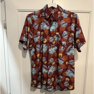 DIXXON Surf City bamboo party shirt, men’s short sleeve size medium. Worn once